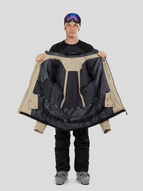 Fundango Privet Allmountain Jacket męski kurtka narciarska piasek 5