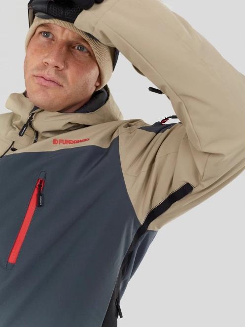 Fundango Privet Allmountain Jacket męski kurtka narciarska piasek 8
