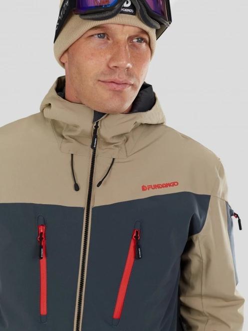 Fundango Privet Allmountain Jacket męski kurtka narciarska piasek 9