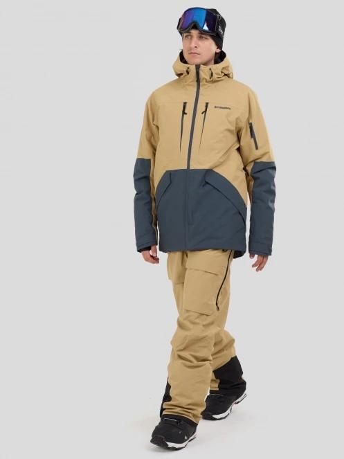 Fundango Baily ECO Allmountain Jacket męski kurtka narciarska piasek 4