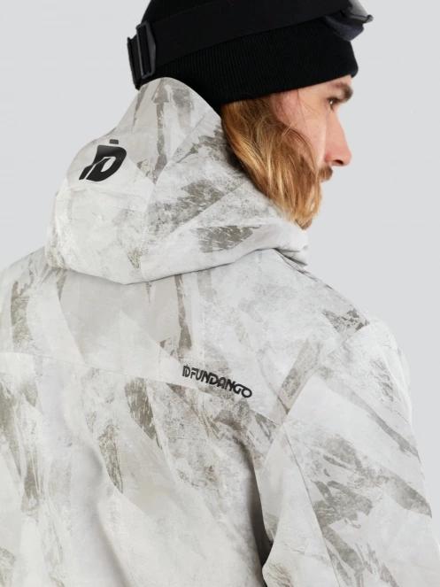 Fundango Tilbury ECO Logo Anorak męski kurtka narciarska piasek 10