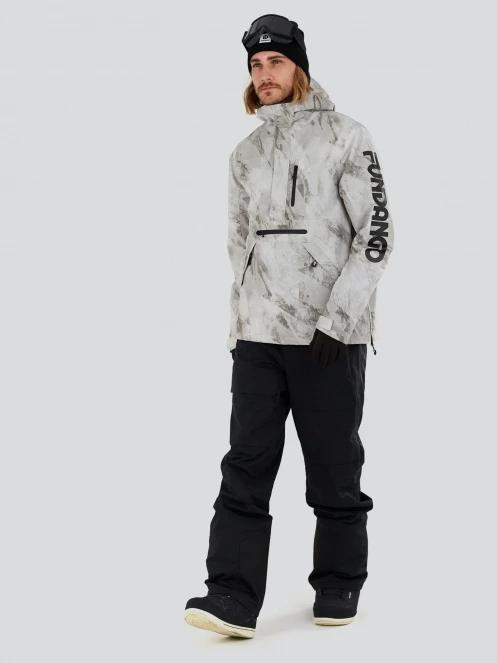 Fundango Tilbury ECO Logo Anorak męski kurtka narciarska piasek 4