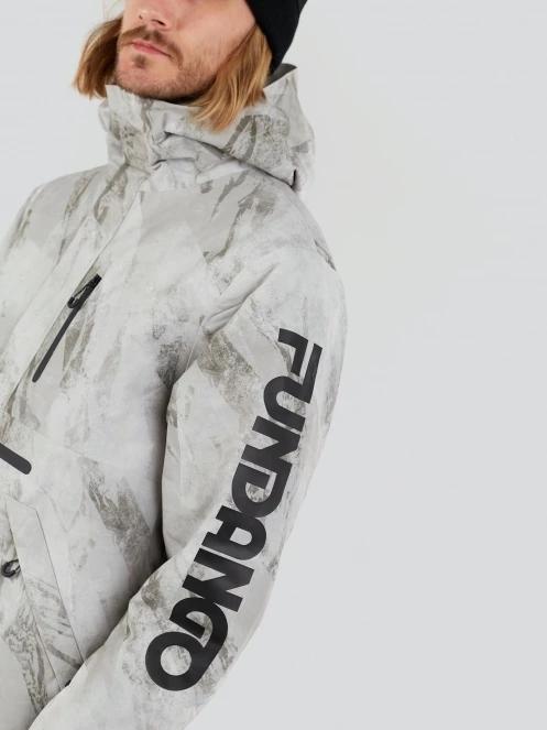Fundango Tilbury ECO Logo Anorak męski kurtka narciarska piasek 5