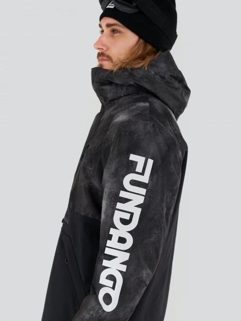 Fundango Tilbury ECO Logo Anorak męski kurtka narciarska czarny 5