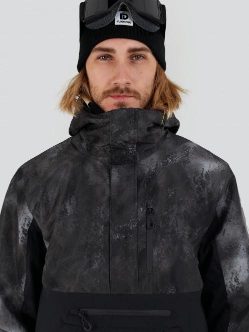 Fundango Tilbury ECO Logo Anorak męski kurtka narciarska czarny 6
