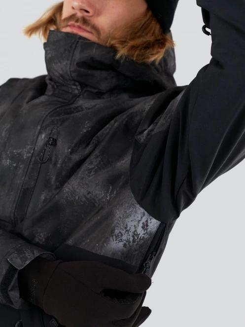 Fundango Tilbury ECO Logo Anorak męski kurtka narciarska czarny 8