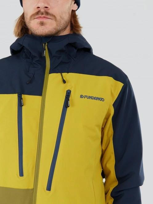 Fundango Atlas Allmountain Jacket męski kurtka narciarska żółty 6