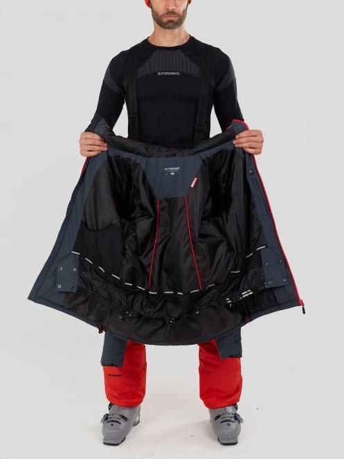 Fundango Orion Padded Jacket męski pikowana kurtka narciarska szary 5