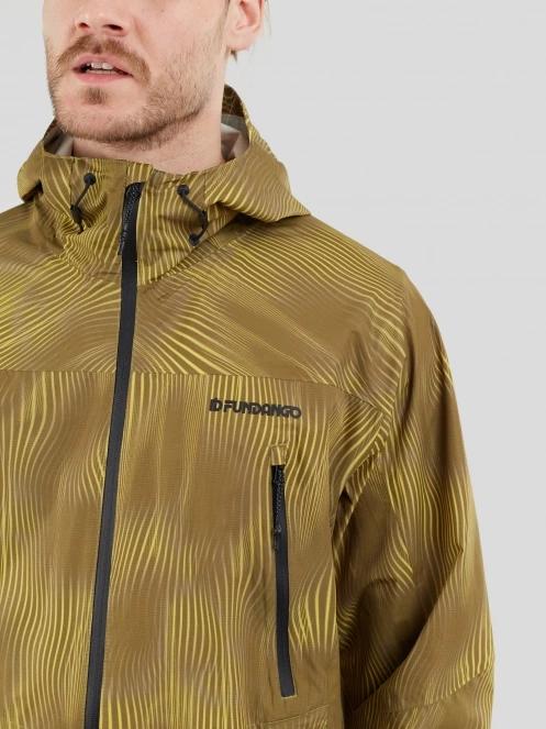 Fundango Piorini II  Waterproof Jacket męski plaszcz przeciwdeszczowy zielony 6