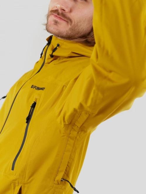 Fundango Piorini II  Waterproof Jacket męski plaszcz przeciwdeszczowy żółty 6