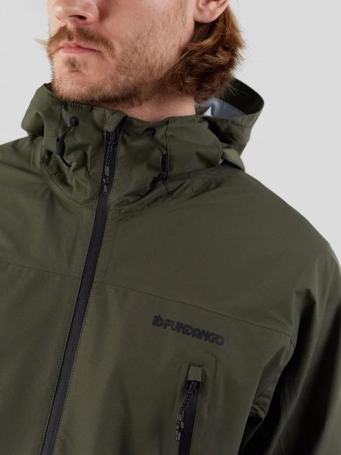 Fundango Piorini II  Waterproof Jacket męski plaszcz przeciwdeszczowy oliwka 6