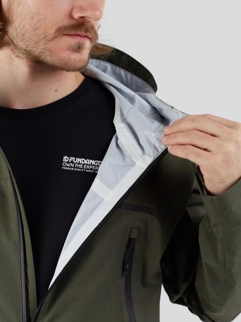 Fundango Piorini II  Waterproof Jacket męski plaszcz przeciwdeszczowy oliwka 9