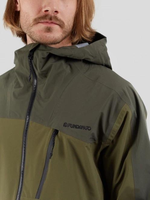 Fundango Levy 3L Jacket męski kurtka przeciwdeszczowa zielony 6