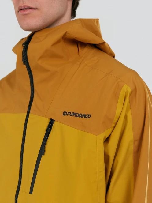 Fundango Levy 3L Jacket męski kurtka przeciwdeszczowa brąz 7