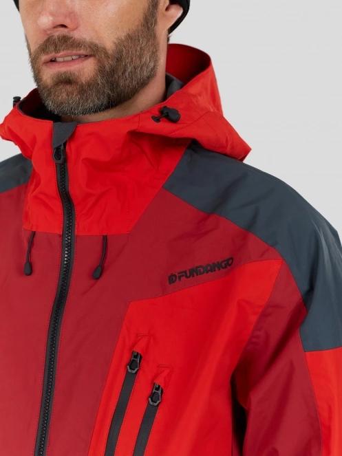 Fundango Rigel ECO 3L Jacket męski kurtka narciarska czerwony 8