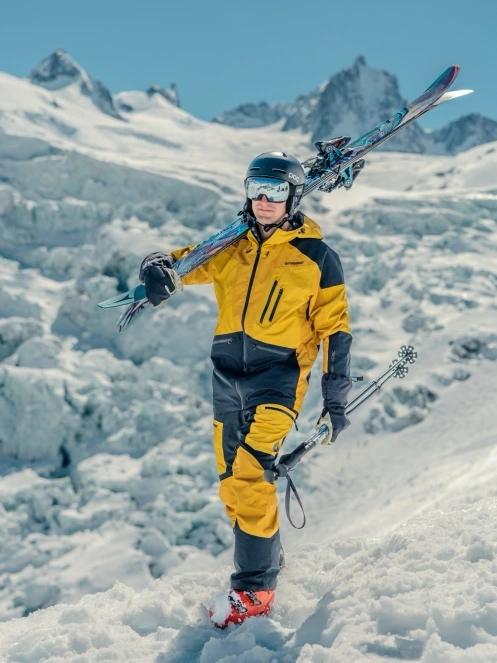 Fundango Rigel ECO 3L Jacket męski kurtka narciarska żółty 10