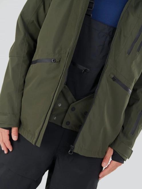 Fundango Rigel ECO 3L Jacket męski kurtka narciarska oliwka 9