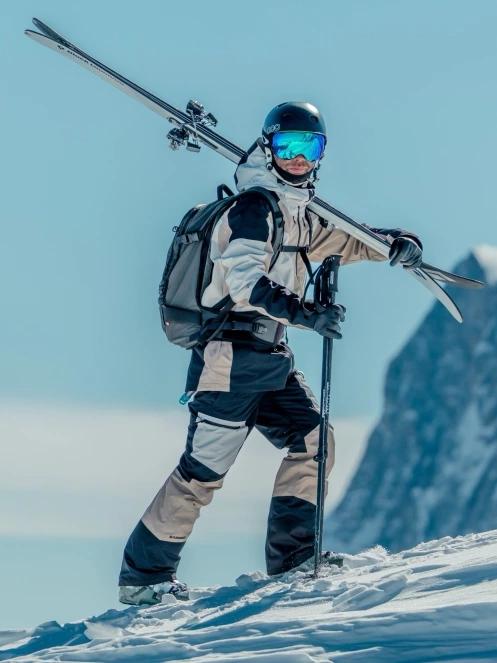 Fundango Rigel ECO 3L Jacket męski kurtka narciarska piasek 11