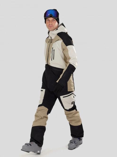 Fundango Rigel ECO 3L Jacket męski kurtka narciarska piasek 6