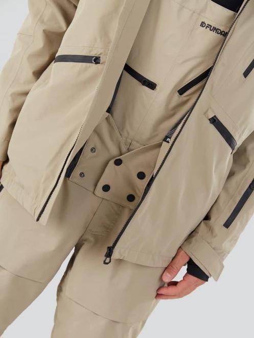 Fundango Rigel ECO 3L Jacket męski kurtka narciarska piasek 9