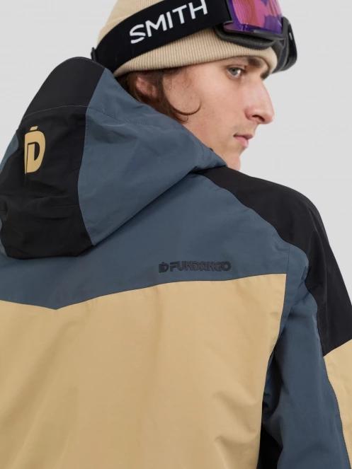 Fundango Rigel ECO 3L Jacket męski kurtka przeciwdeszczowa piasek 11