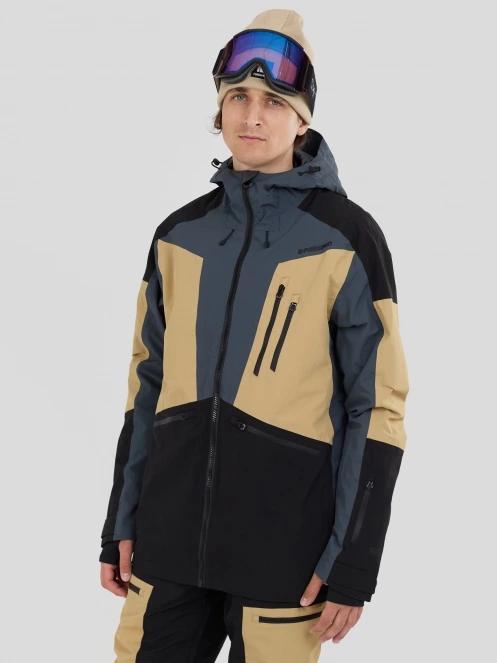 Fundango Rigel ECO 3L Jacket męski kurtka przeciwdeszczowa piasek 2