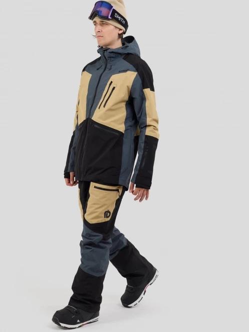 Fundango Rigel ECO 3L Jacket męski kurtka przeciwdeszczowa piasek 7