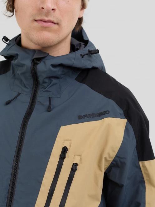 Fundango Rigel ECO 3L Jacket męski kurtka przeciwdeszczowa piasek 8