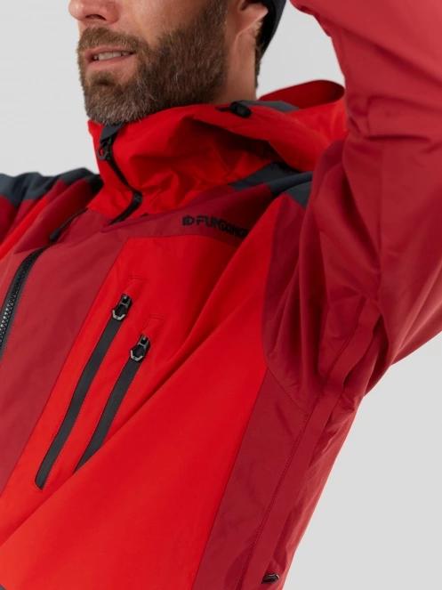 Fundango Rigel ECO 3L Jacket męski kurtka przeciwdeszczowa czerwony 10