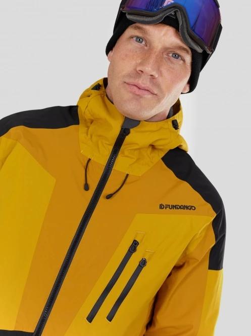 Fundango Rigel ECO 3L Jacket męski kurtka przeciwdeszczowa żółty 9