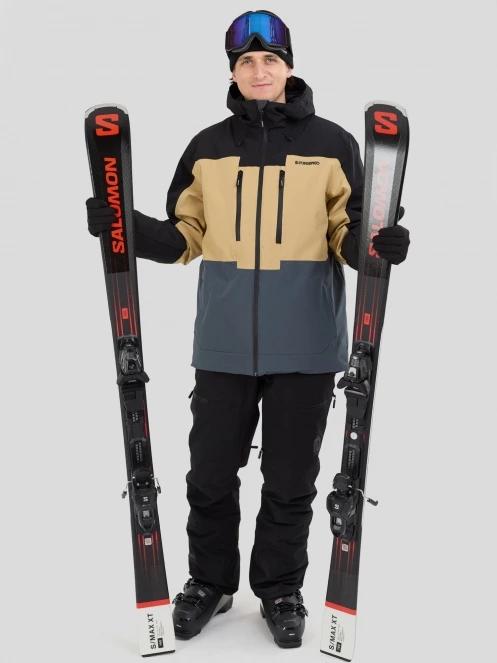 Fundango Nelson Allmountain Jacket męski kurtka narciarska piasek 4