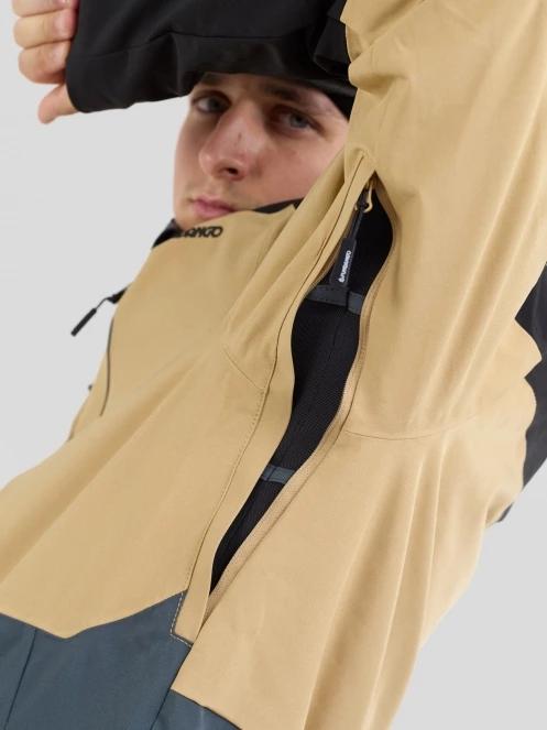 Fundango Nelson Allmountain Jacket męski kurtka narciarska piasek 6