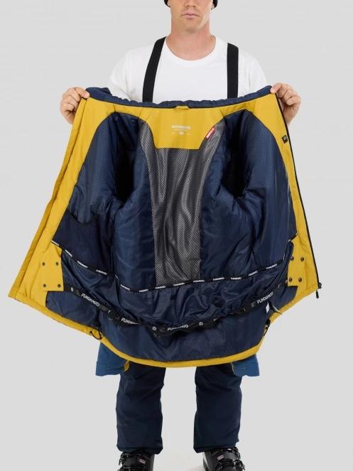 Fundango Horatio Allmountain Jacket męski kurtka narciarska żółty 5
