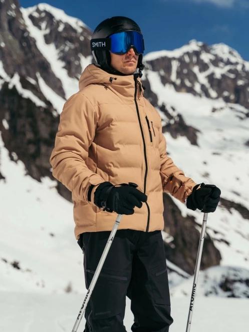 Fundango Portage Padded Jacket męski pikowana kurtka narciarska piasek 10