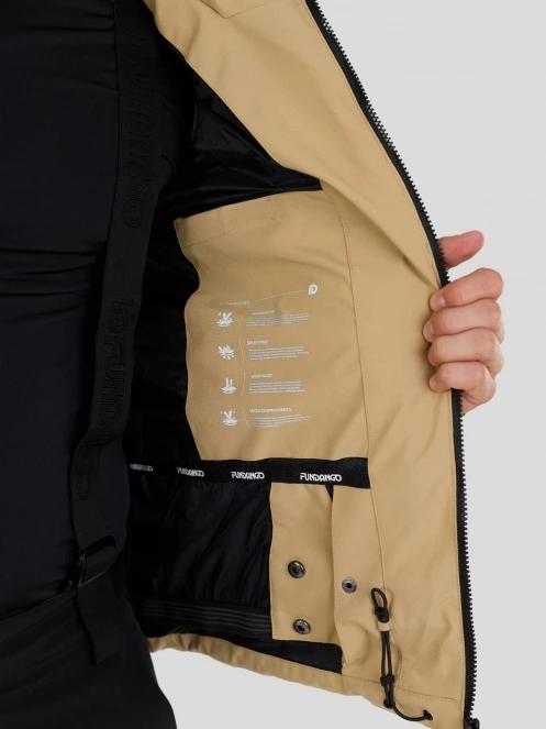 Fundango Portage Padded Jacket męski pikowana kurtka narciarska piasek 9