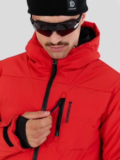 Fundango Portage Padded Jacket męski pikowana kurtka narciarska czerwony 7