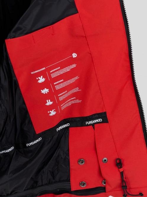 Fundango Portage Padded Jacket męski pikowana kurtka narciarska czerwony 9