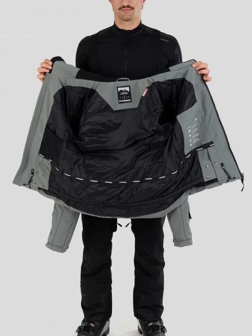 Fundango Portage Padded Jacket męski pikowana kurtka narciarska zielony 5