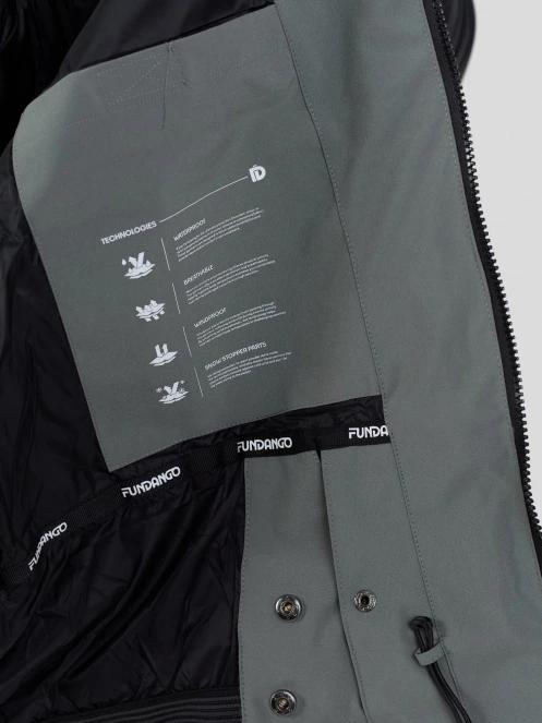 Fundango Portage Padded Jacket męski pikowana kurtka narciarska zielony 9