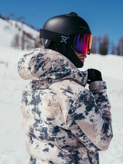 Fundango Portage Padded Jacket męski pikowana kurtka narciarska piasek 12