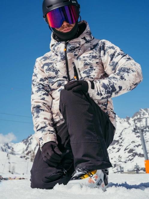 Fundango Portage Padded Jacket męski pikowana kurtka narciarska piasek 13
