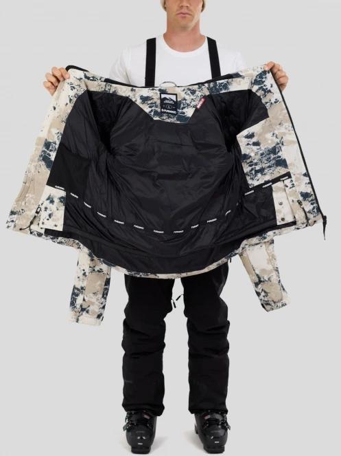 Fundango Portage Padded Jacket męski pikowana kurtka narciarska piasek 5