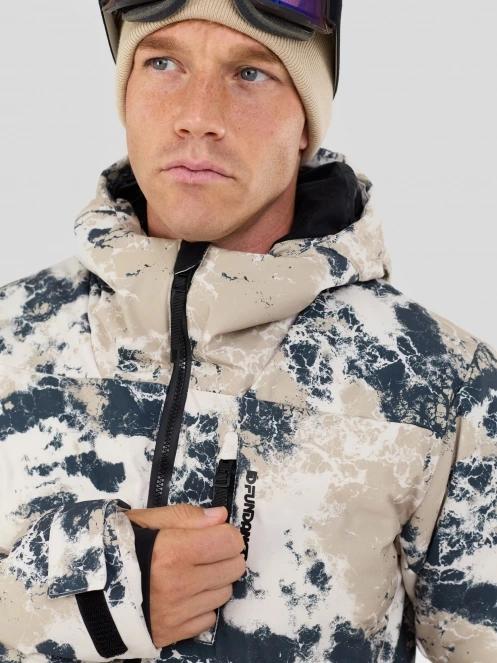 Fundango Portage Padded Jacket męski pikowana kurtka narciarska piasek 9