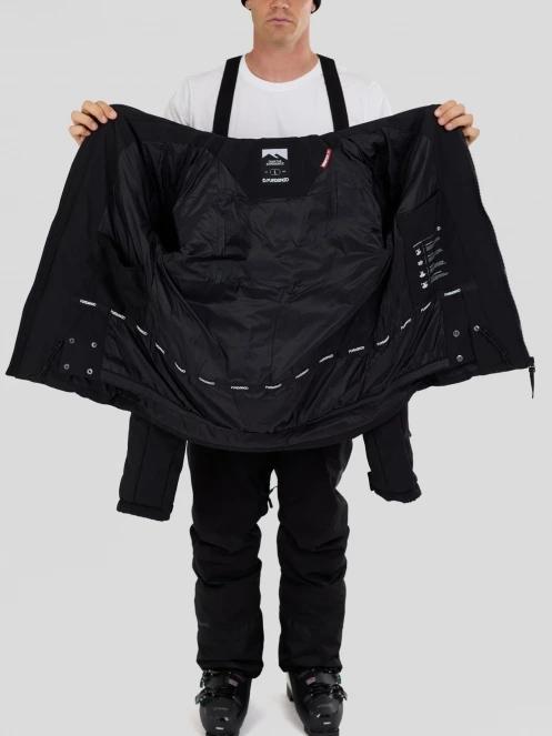 Fundango Portage Padded Jacket męski pikowana kurtka narciarska czarny 5