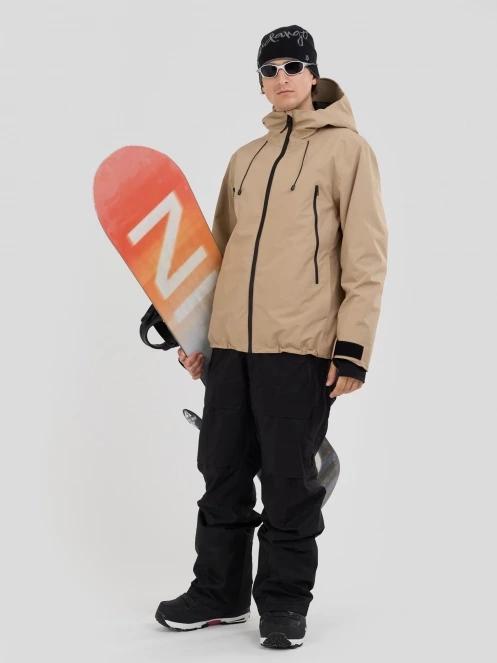 Fundango Nankin M ECO 3L Jacket męski kurtka przeciwdeszczowa piasek 2