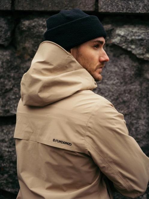 Fundango Nankin M ECO 3L Jacket męski kurtka przeciwdeszczowa piasek 11