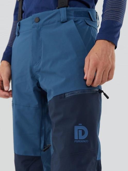 Fundango Teak Colourblock Pants męski spodnie narciarskie niebieski 6