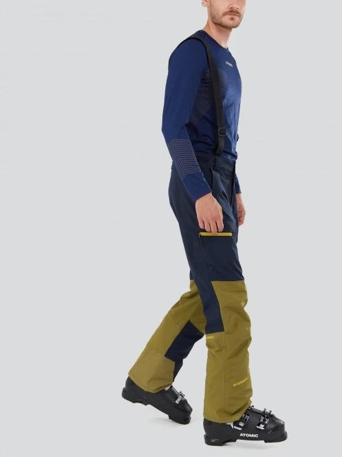 Fundango Teak Colourblock Pants męski spodnie narciarskie zielony 5