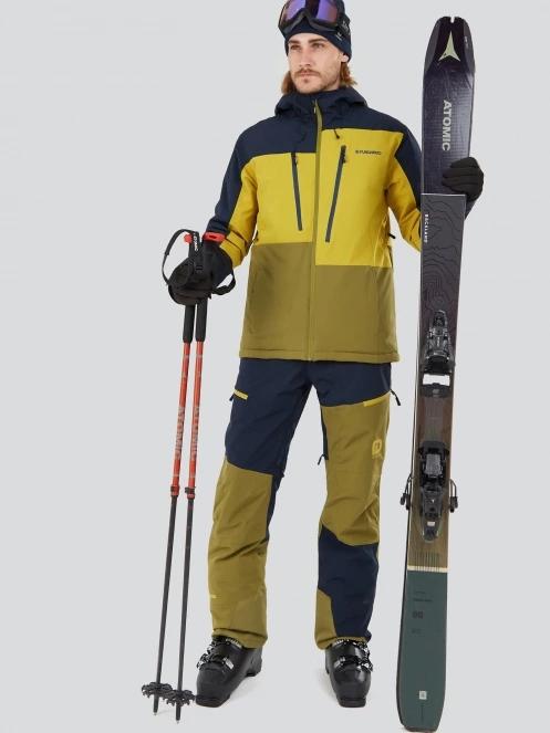 Fundango Teak Colourblock Pants męski spodnie narciarskie ciemnoniebieski 4