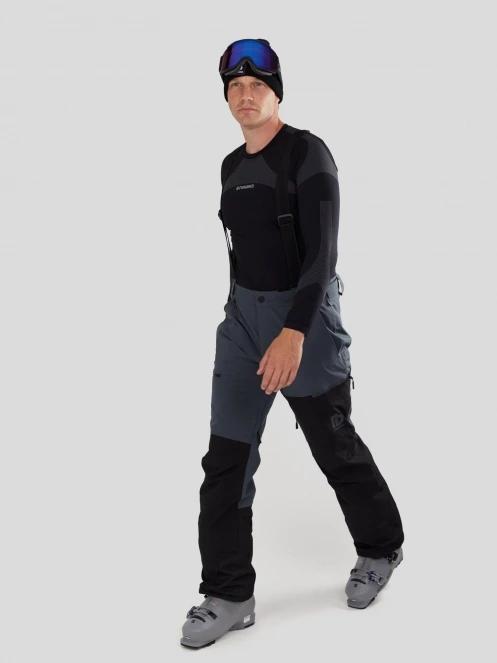 Fundango Teak Colourblock Pants męski spodnie narciarskie szary 4